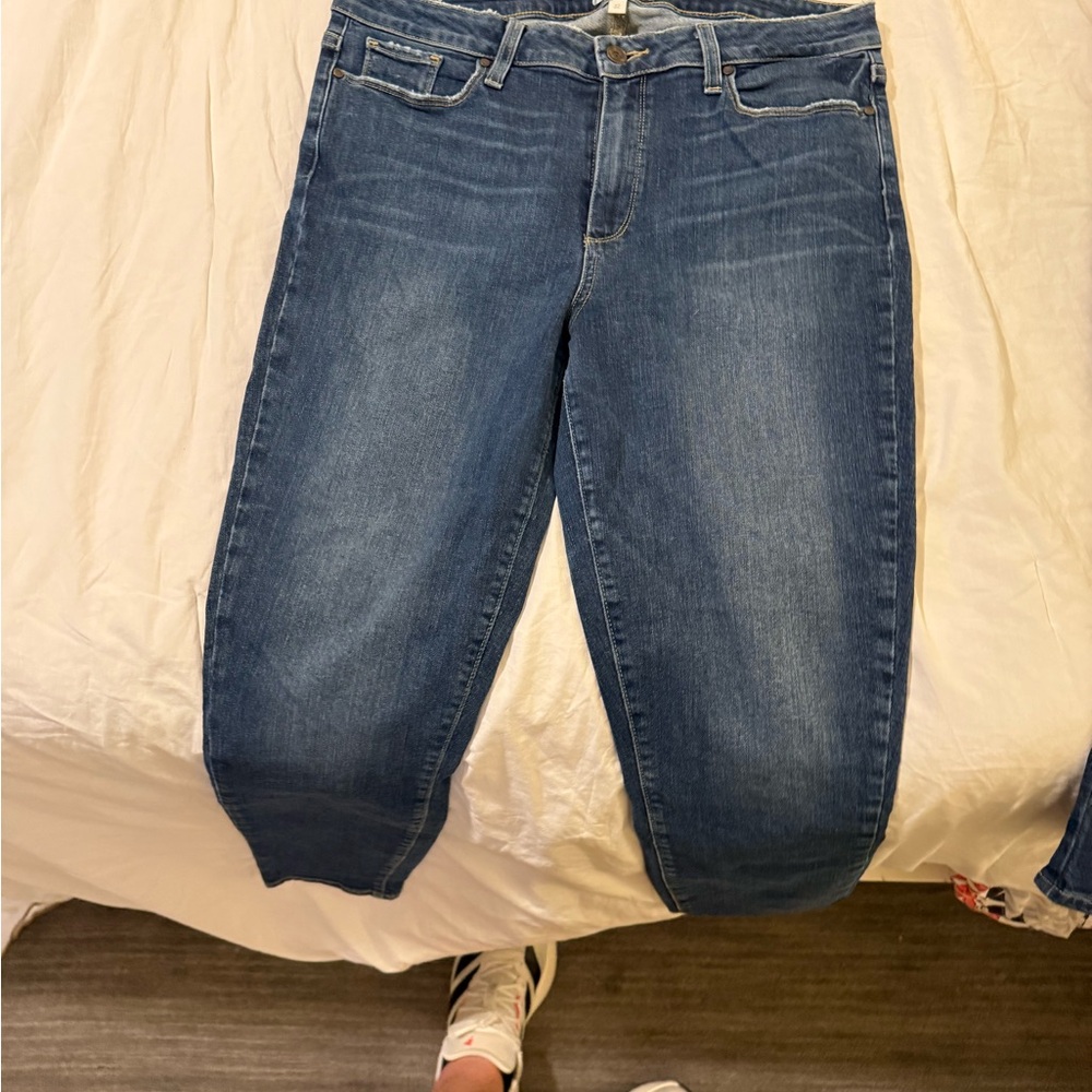PAIGE Dark Blue Ankle Jeans